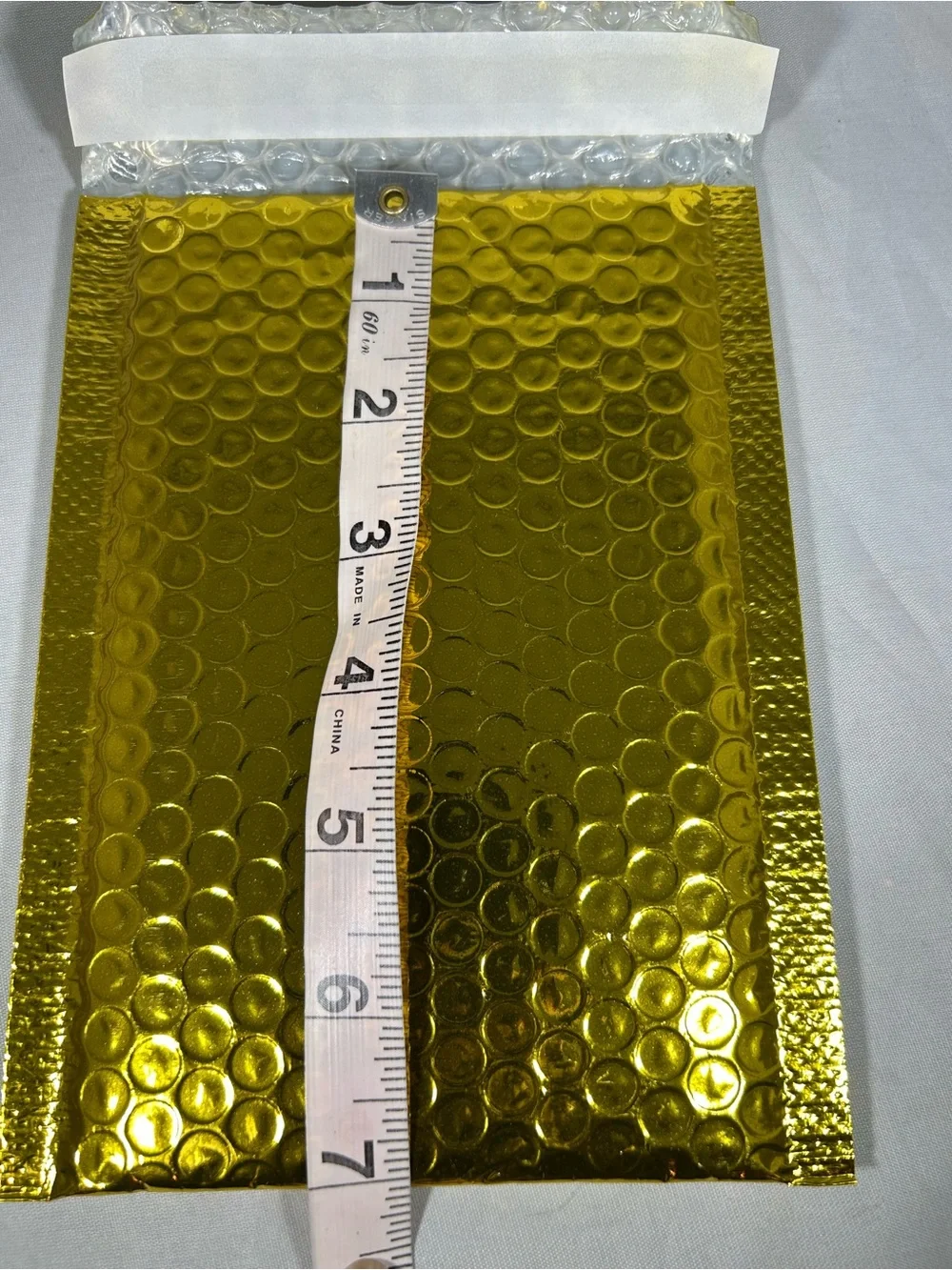20 Gold Metallic Bubble Mailer Envelopes - Shiny Pack (10 4x8) (10 8.5x12)